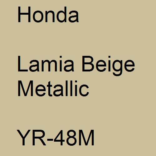 Honda, Lamia Beige Metallic, YR-48M.